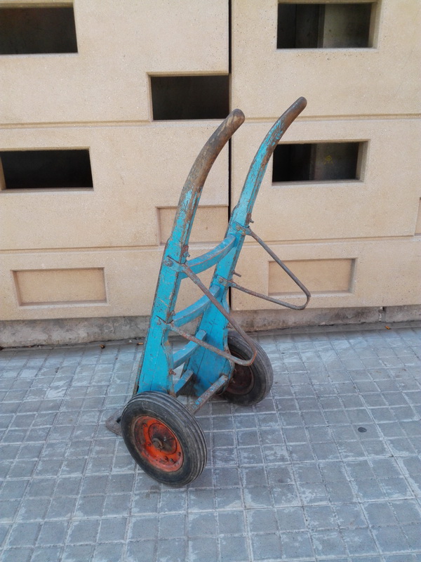 carretilla madera-hierro rueda neumatica (32eu.) 1u